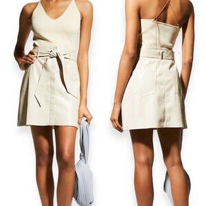 Nanushka‎ Meda Vegan Leather A-line Western Mini Skirt, Size XS, New with tag